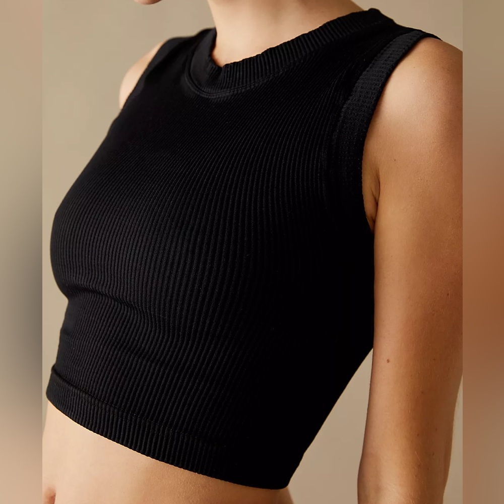 Happiness Runs Muscle Tank - seamless ribbed athletic tank